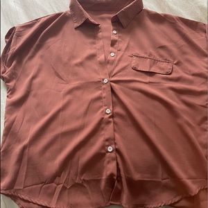 Dusty rose button down